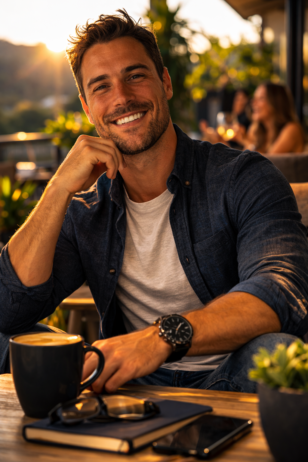 Confident man feeling great after following the Penis Advance system